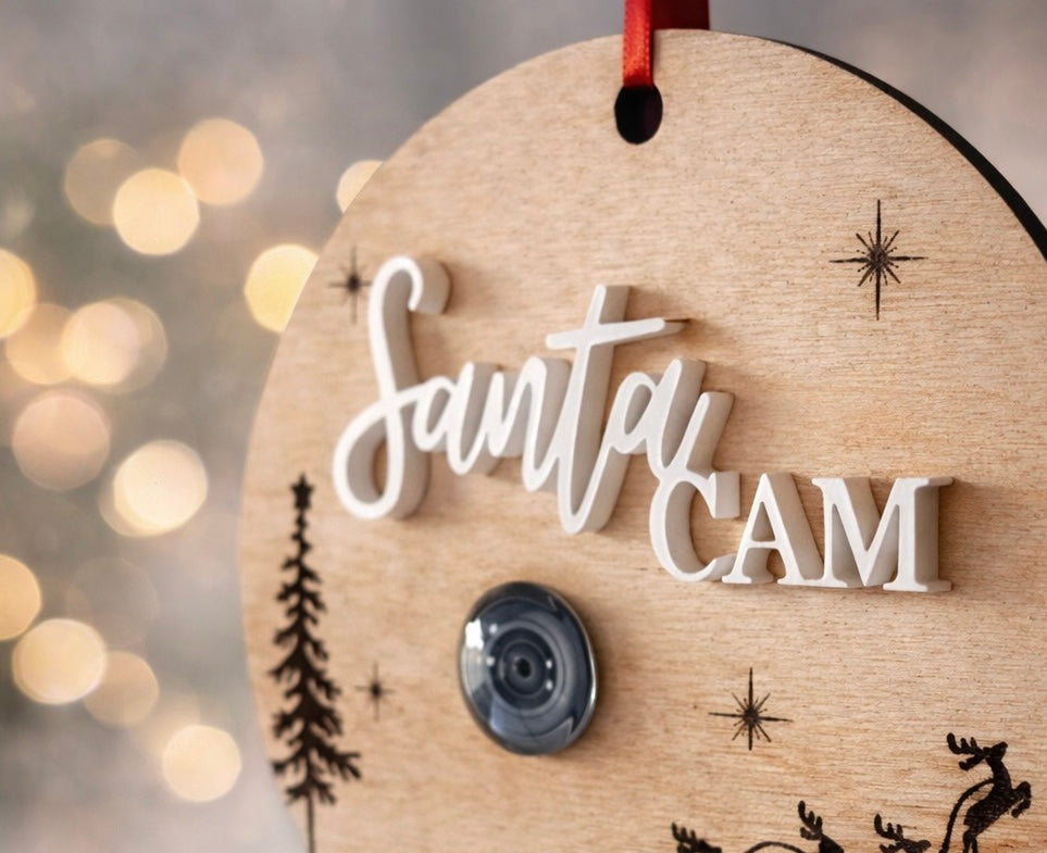 Santa Cam Christmas Decoration | North Pole Surveillance Camera