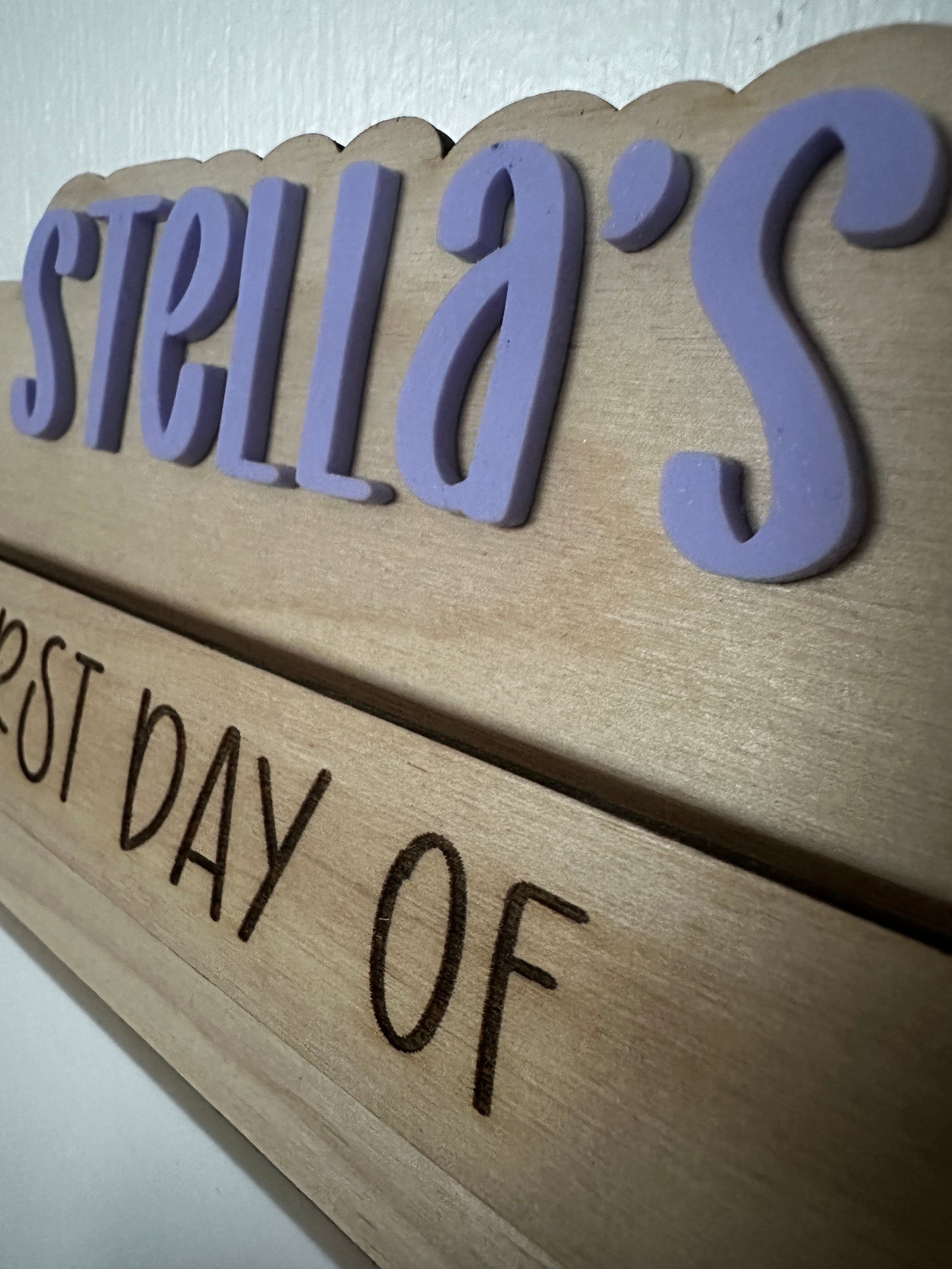 First and last day of School memory board