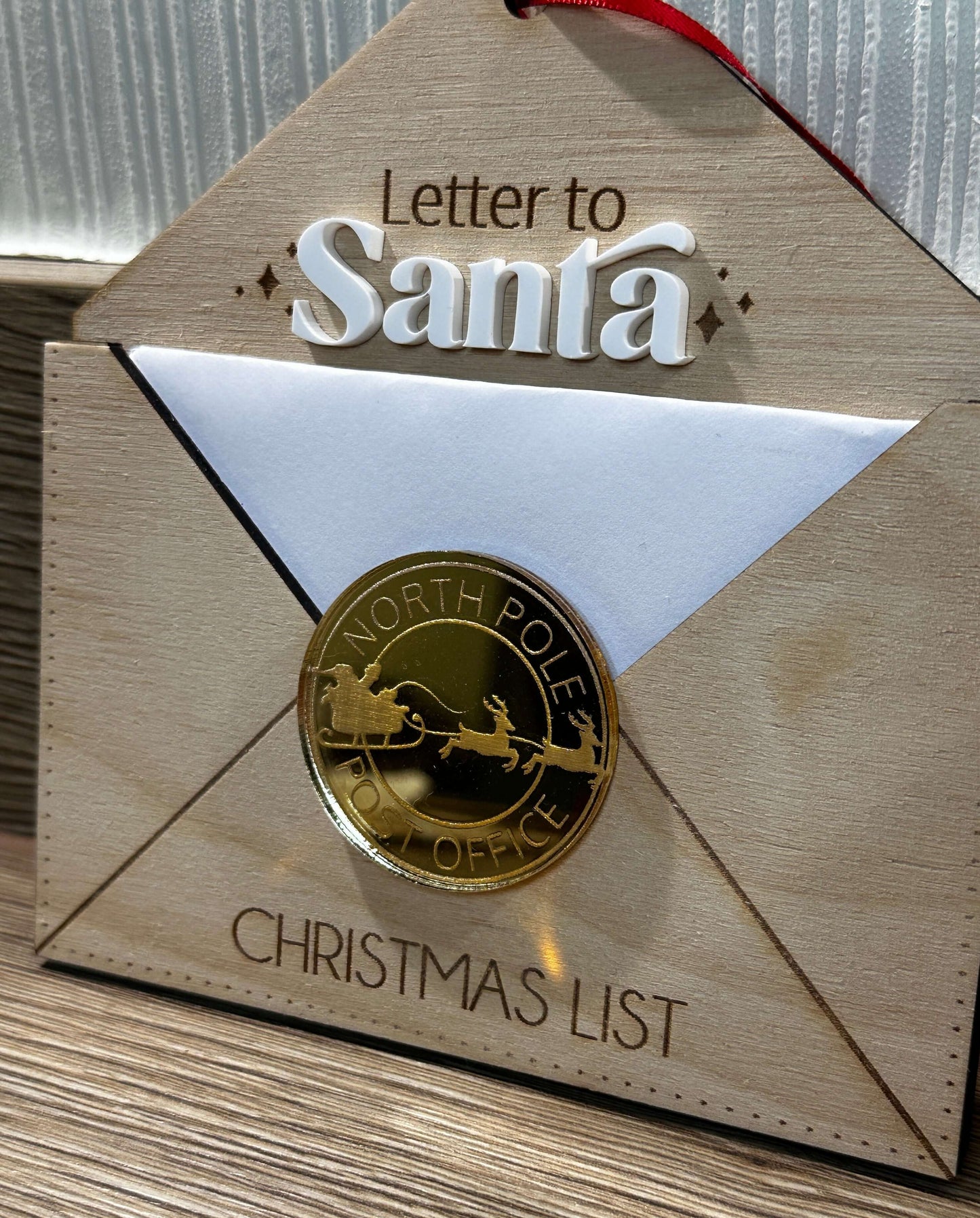 Letter to Santa envelope shape holder