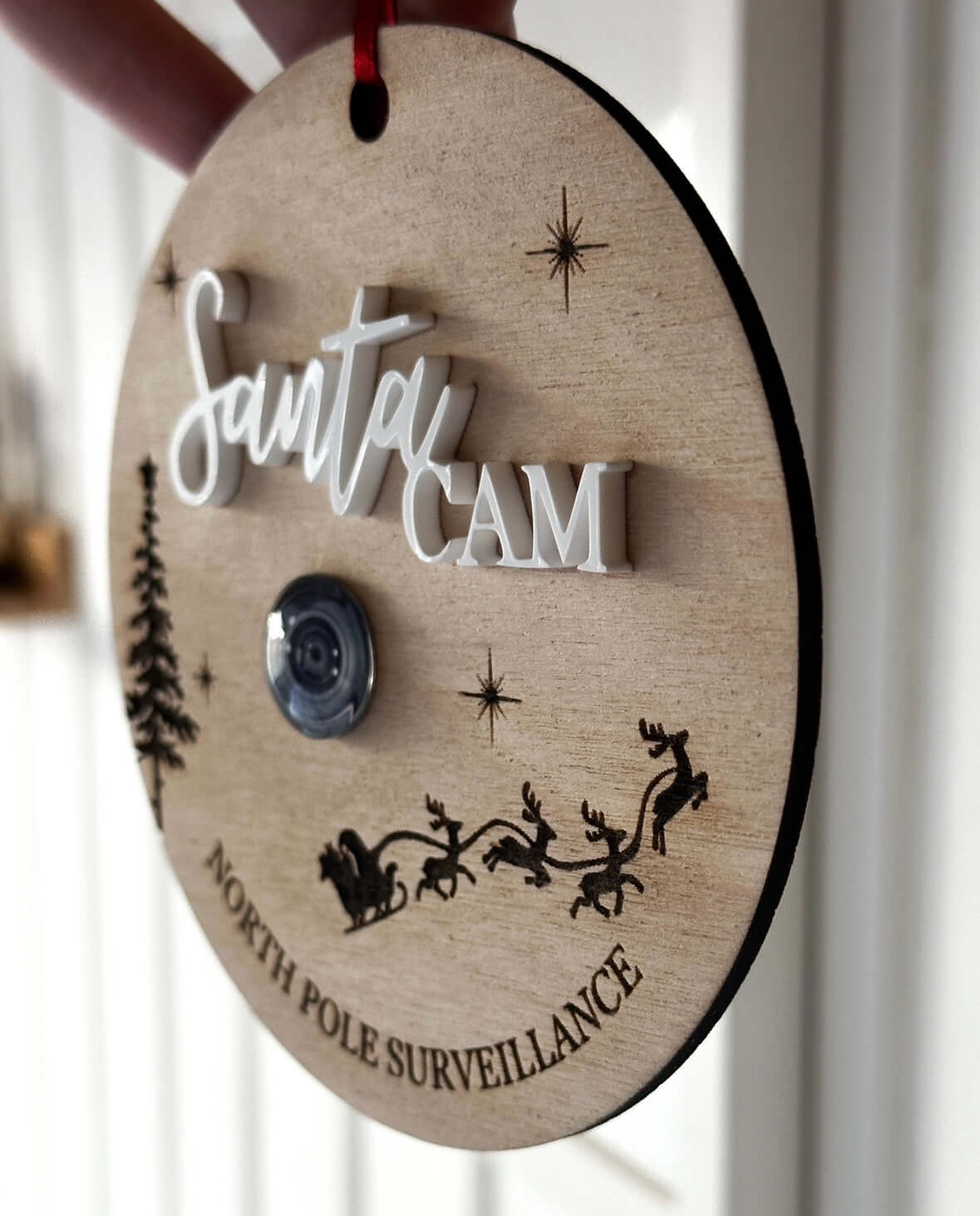 Wooden Santa Cam with fake camera