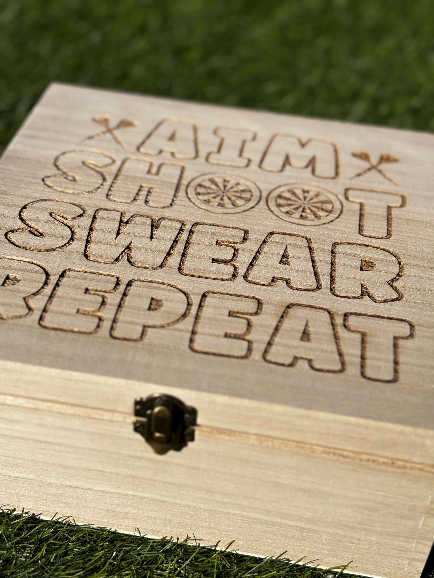 Darts wooden storage box