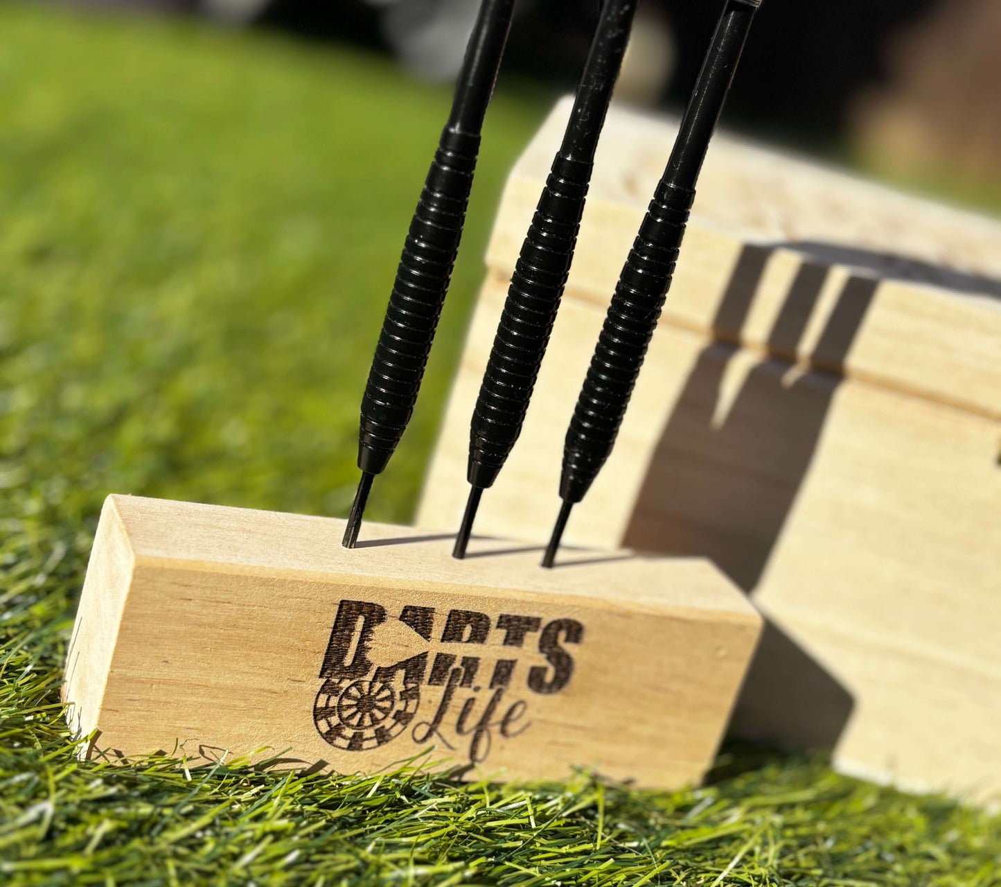 Wooden darts holder