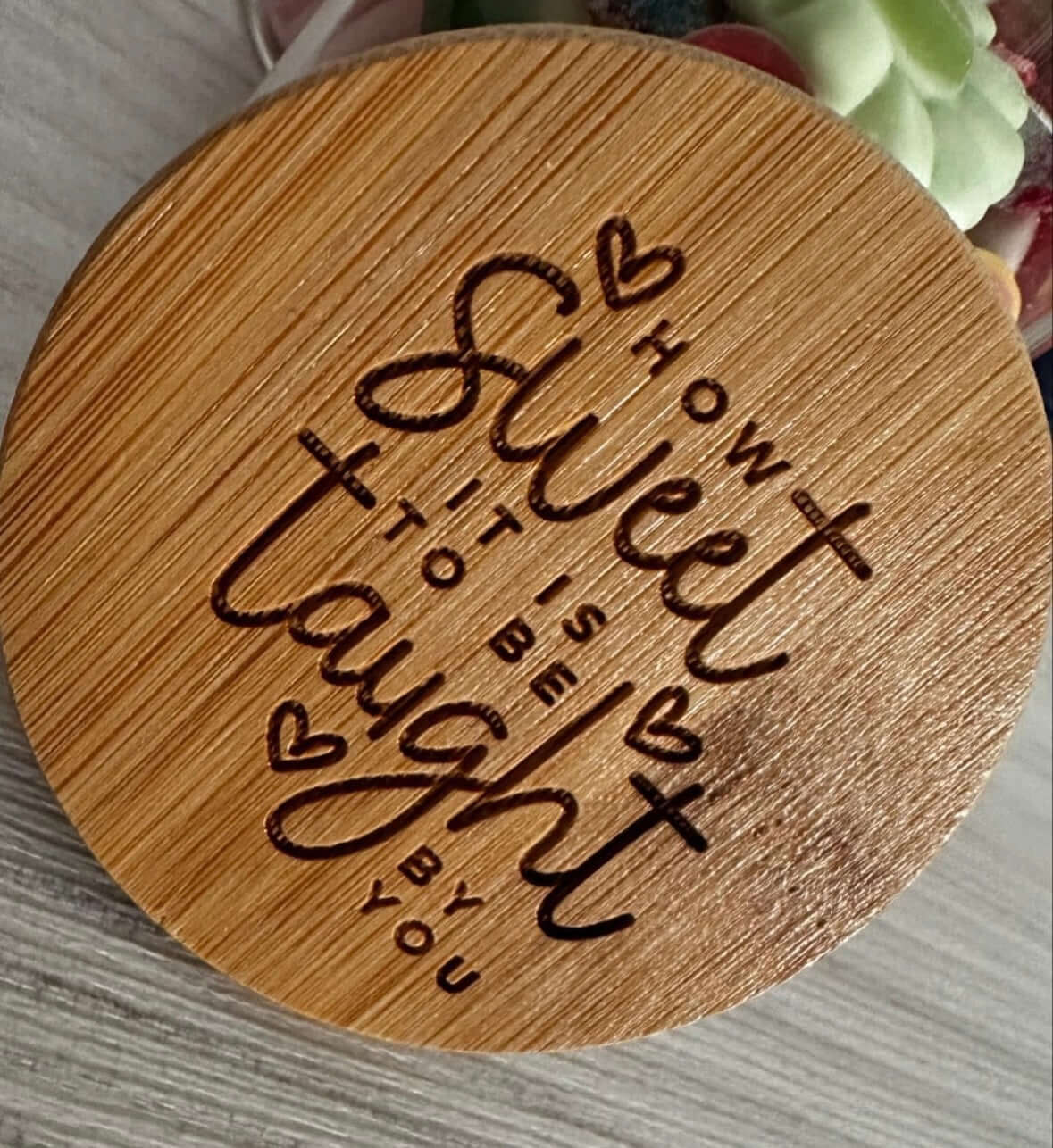 How sweet it is to be taught by you, mini sweet jar