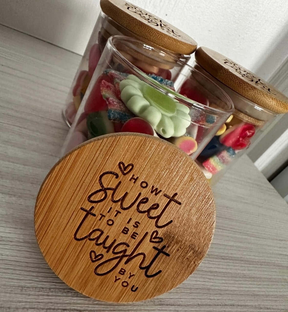 How sweet it is to be taught by you, mini sweet jar