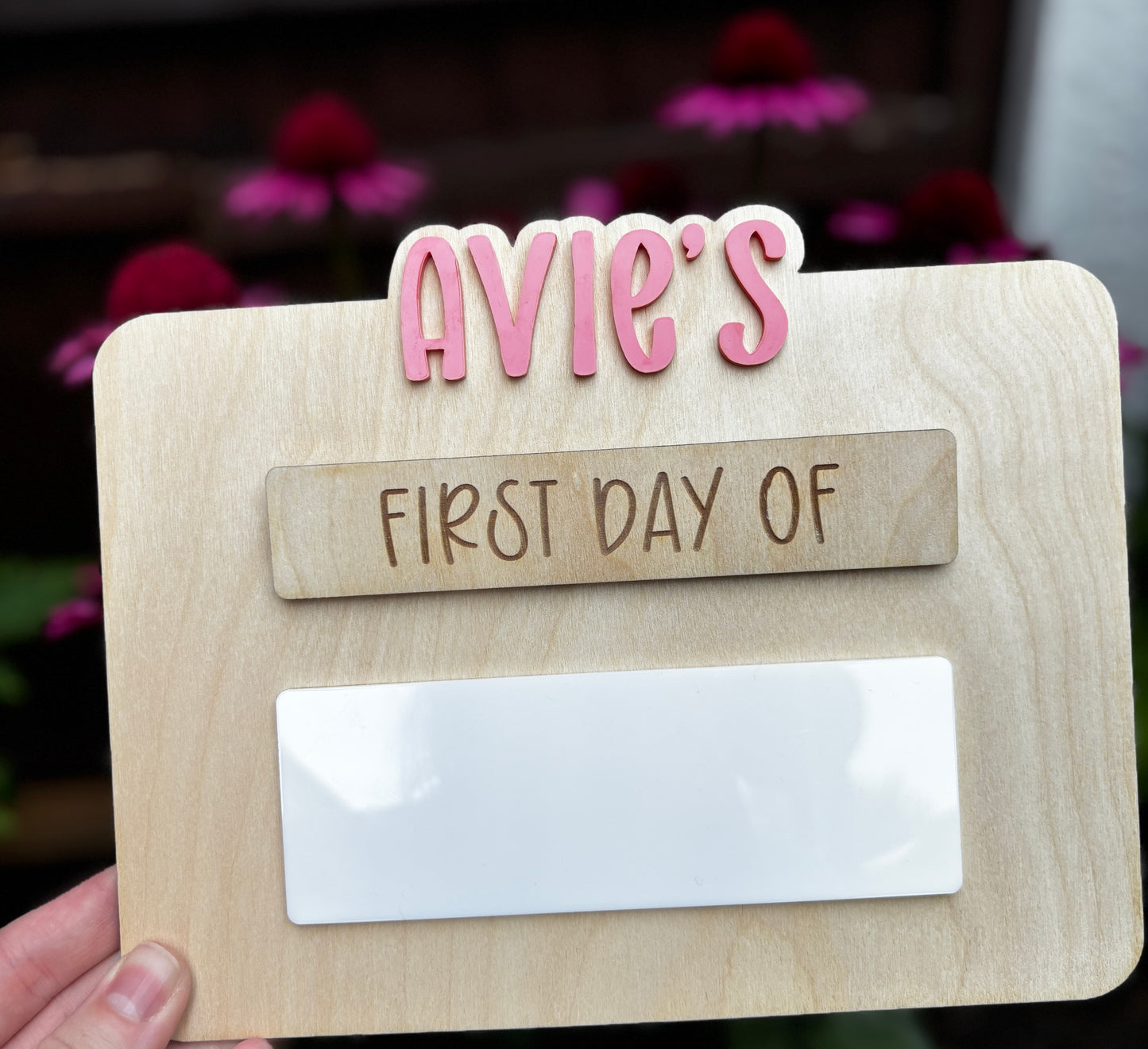 First and last day of School memory board