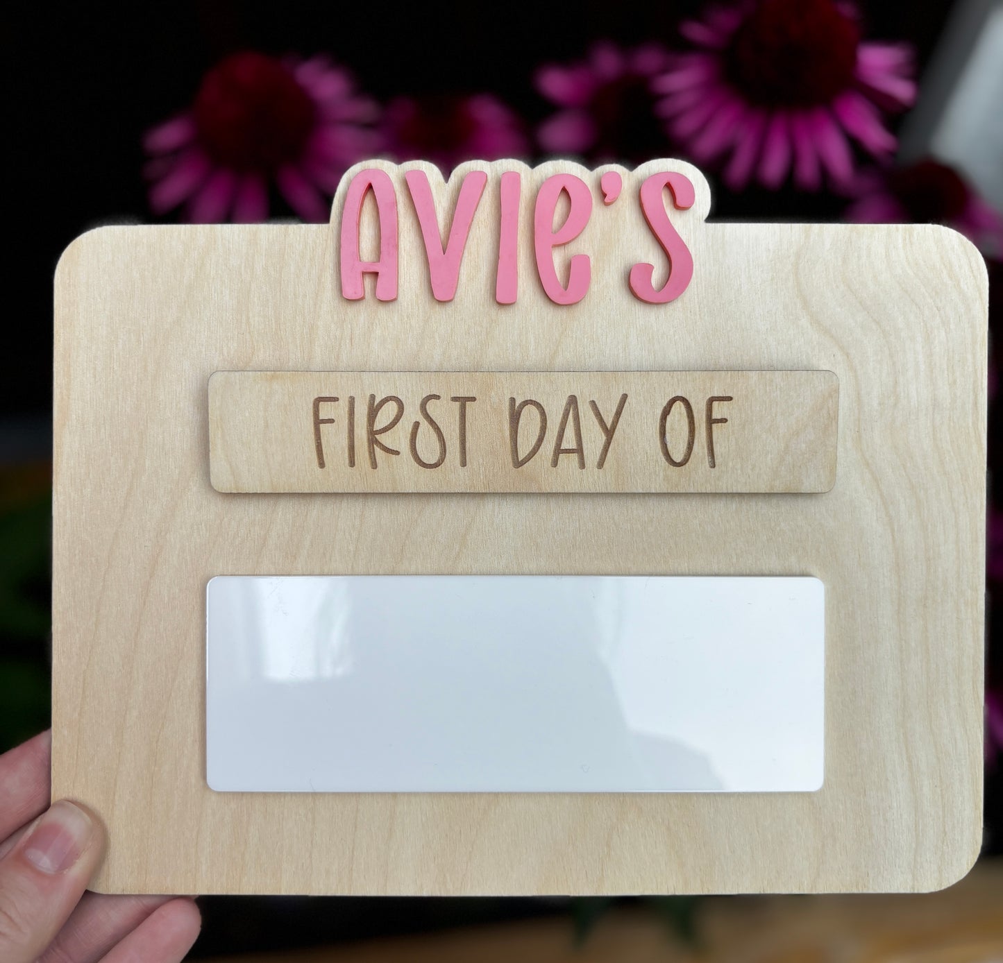 First and last day of School memory board