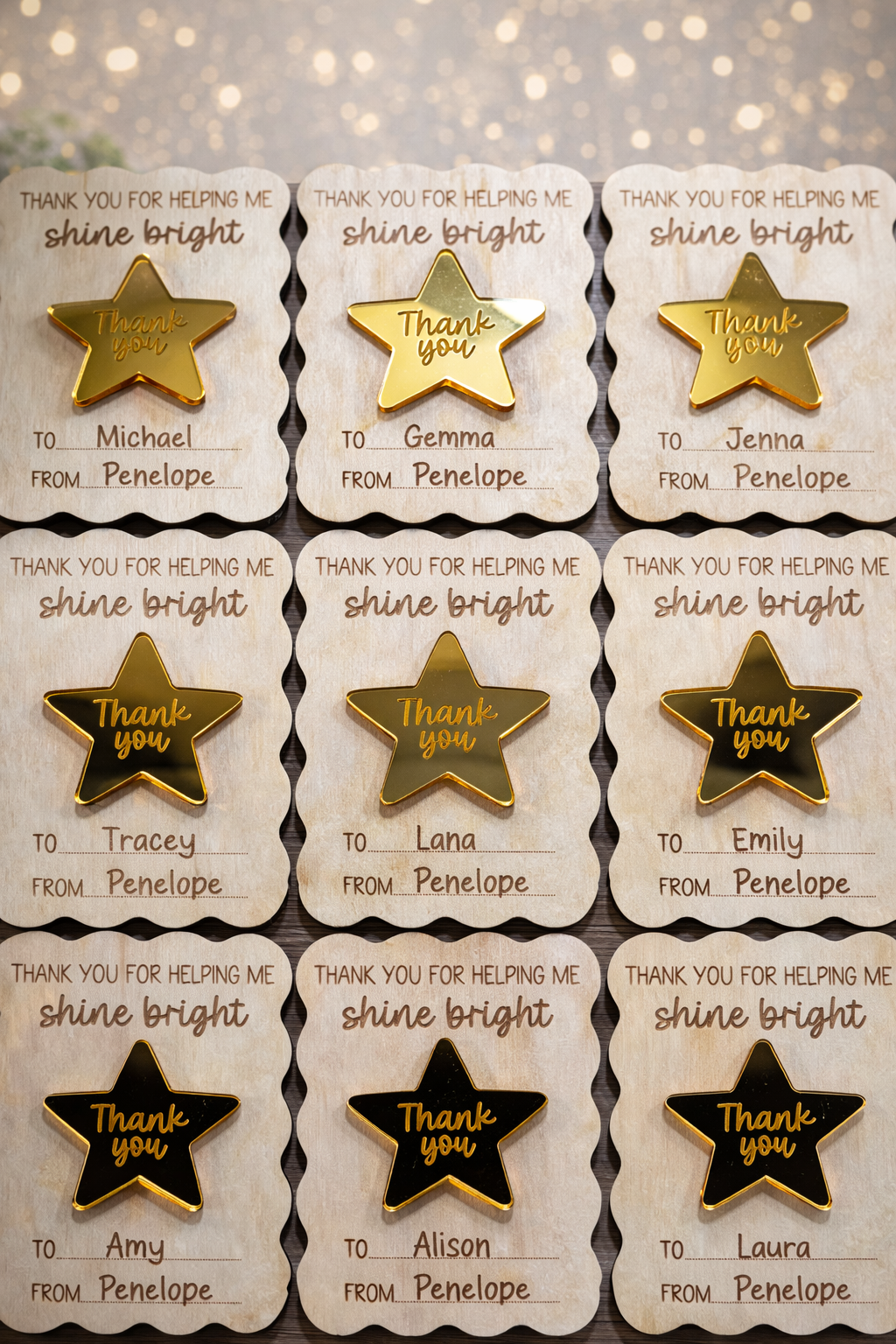Teacher thank you keepsake magnet for classroom and home