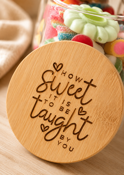 Personalised Teacher Sweet Jar | End of Term Teacher Gift