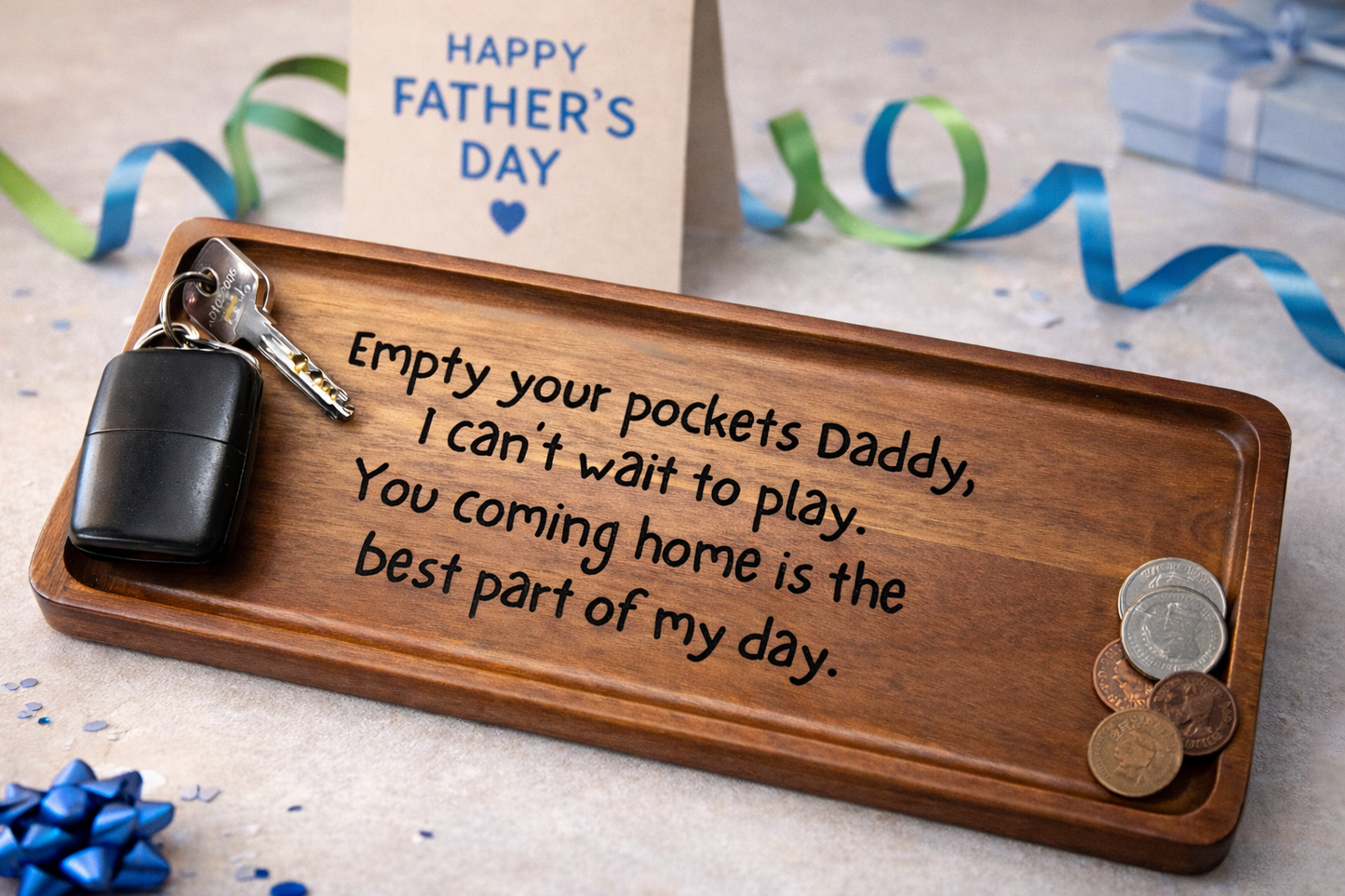Wooden Key Tray