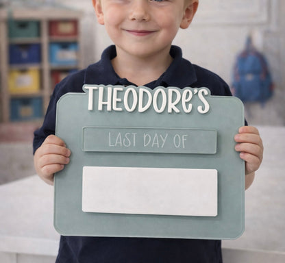 Personalised Back to School Board | First & Last Day Reusable School Sign