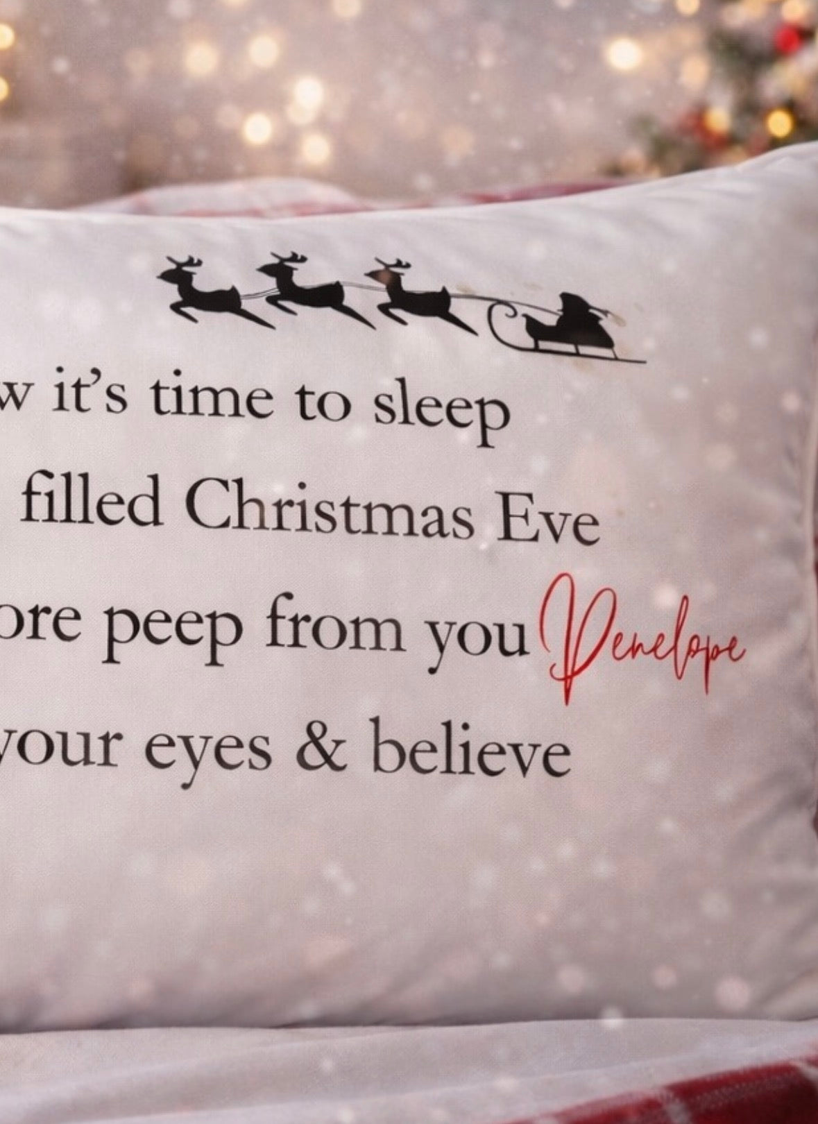 Christmas Eve Pillowcase