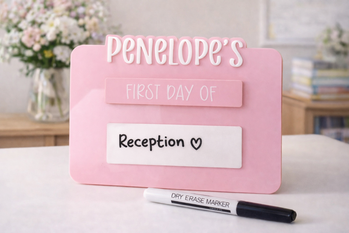 Personalised Back to School Board | First & Last Day Reusable School Sign