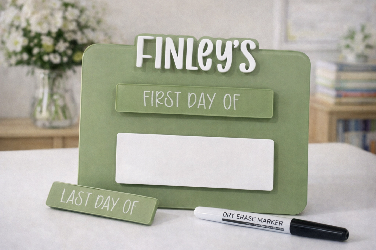 Personalised Back to School Board | First & Last Day Reusable School Sign