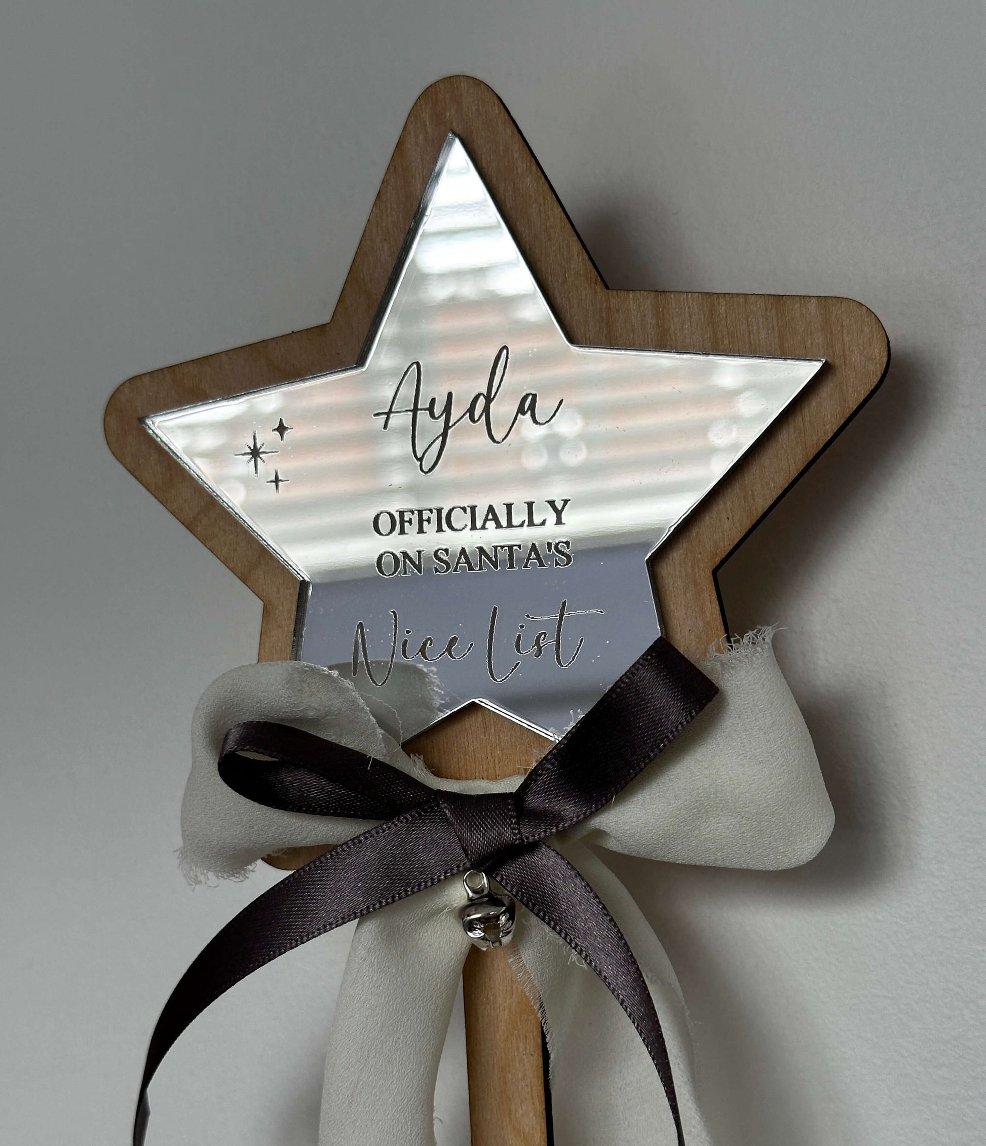 Personalised, Santas's nice list wand award