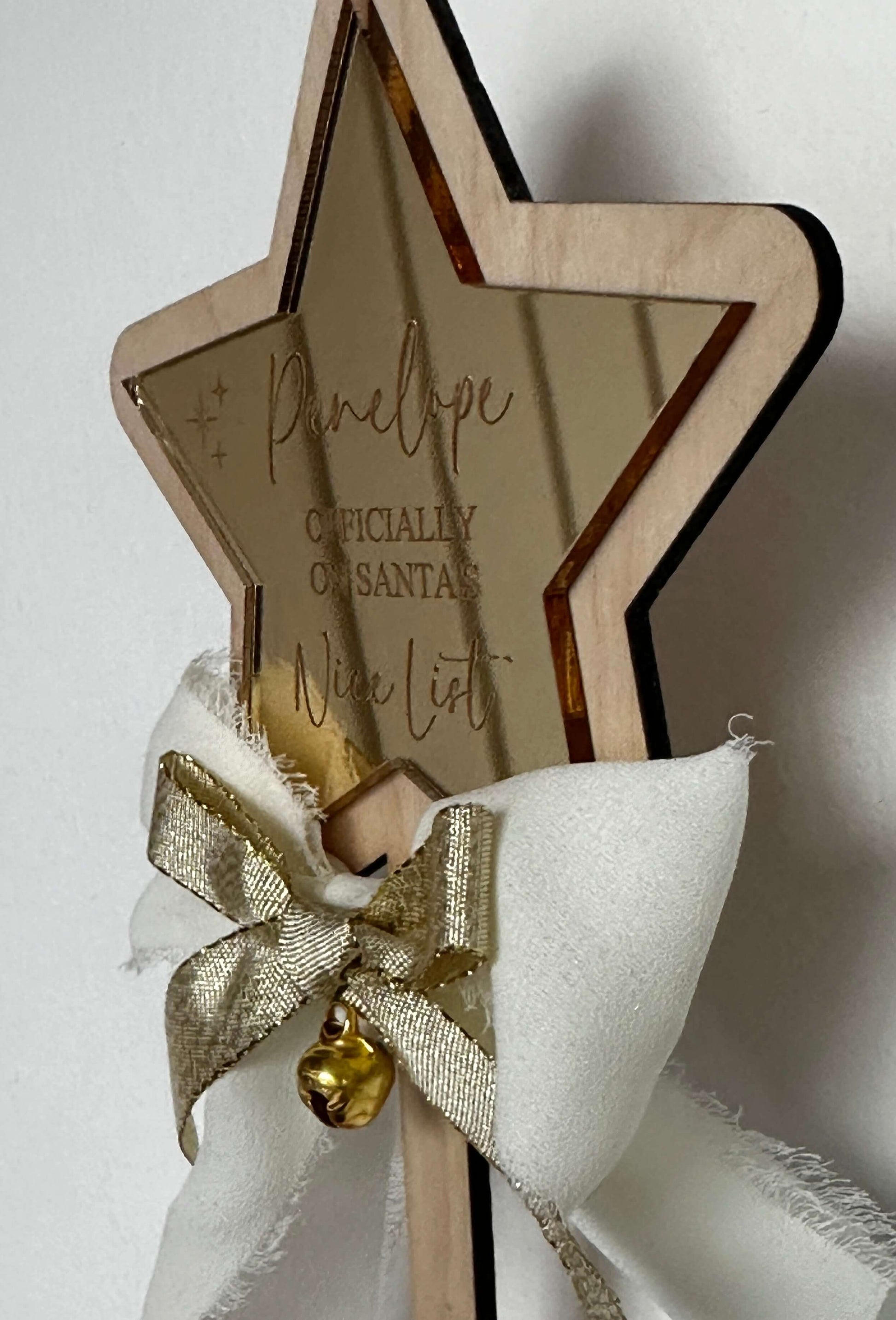 Personalised, Santas's nice list wand award