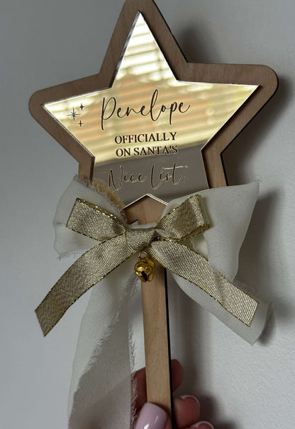 Personalised, Santas's nice list wand award