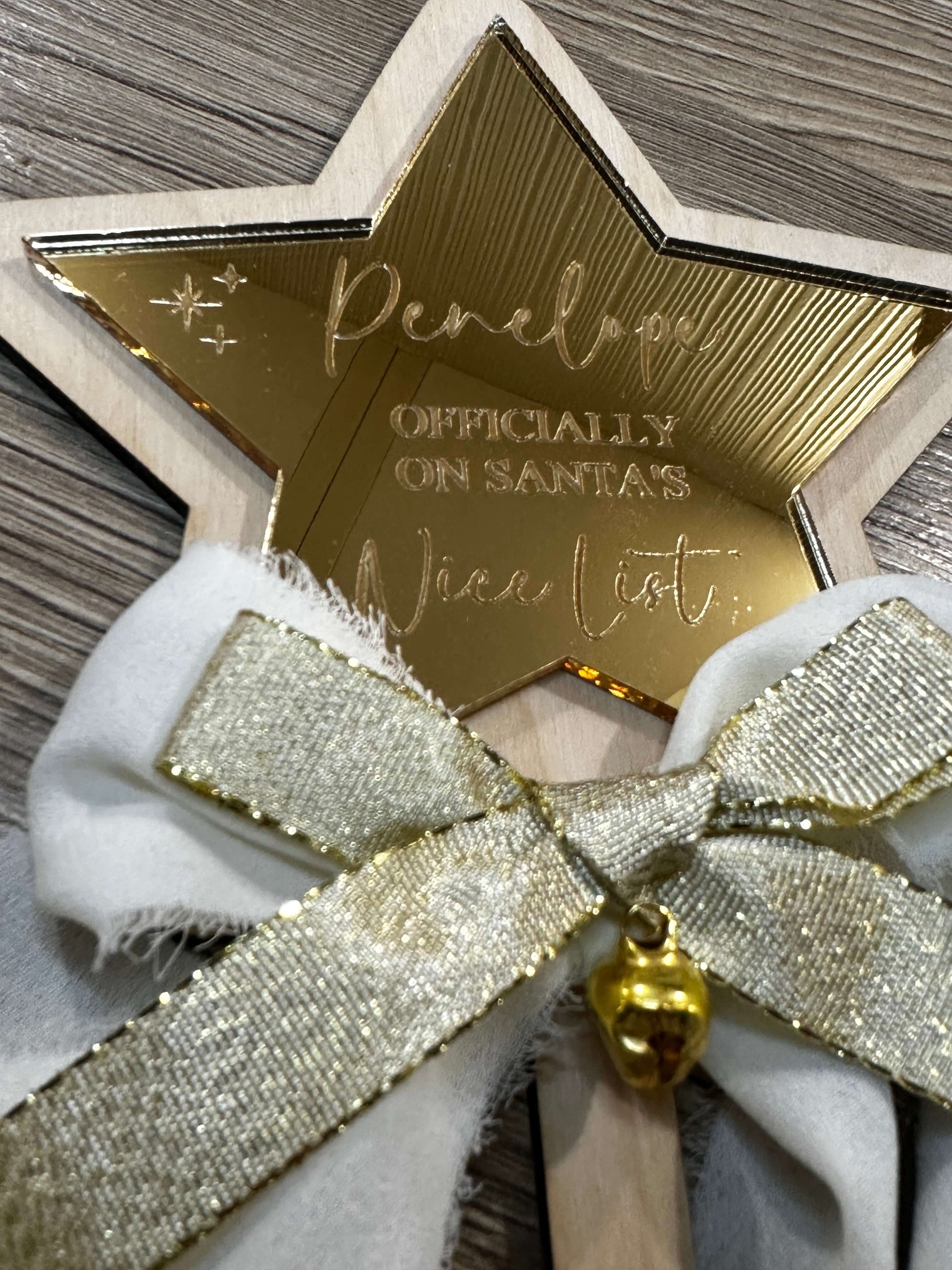 Personalised, Santas's nice list wand award