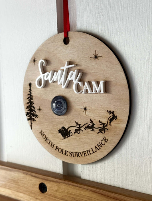 Wooden Santa Cam with fake camera