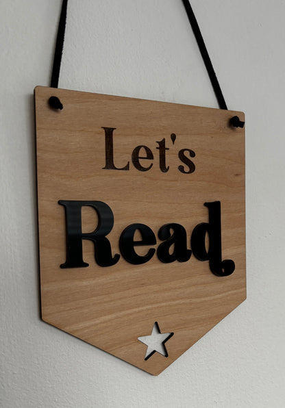 Reading corner sign