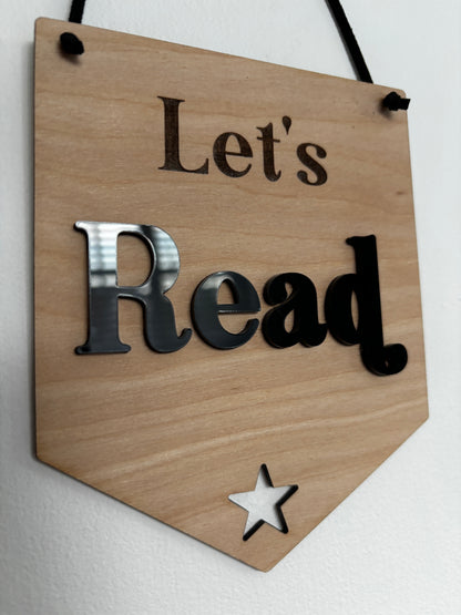 Reading corner sign