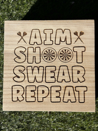 Darts wooden storage box 