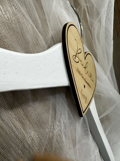 Bridal Party wooden hanger tags