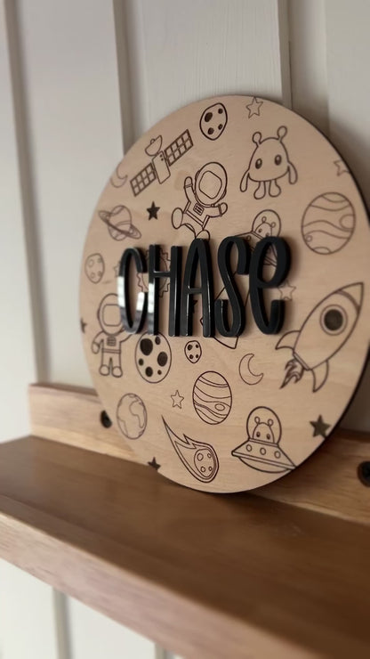 Space name plaque