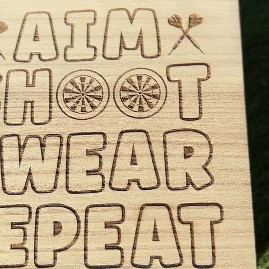 Darts wooden storage box