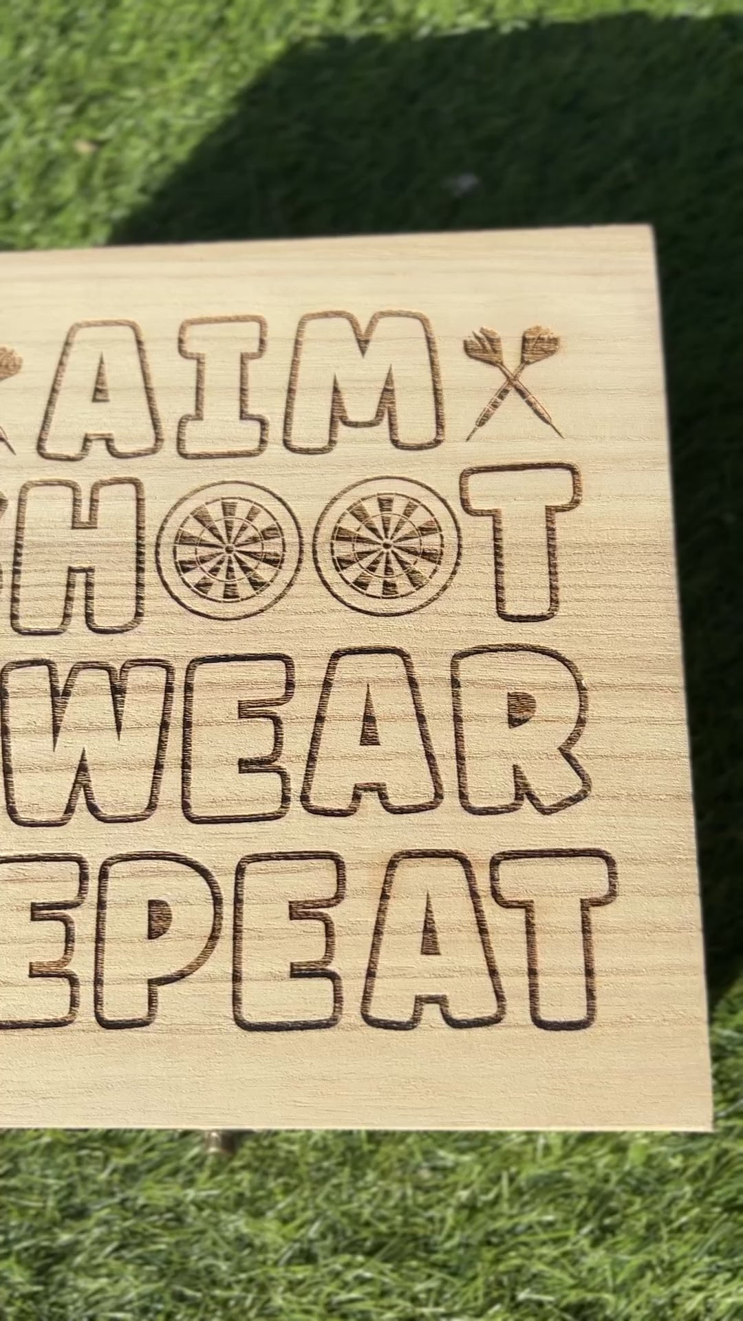 Darts wooden storage box