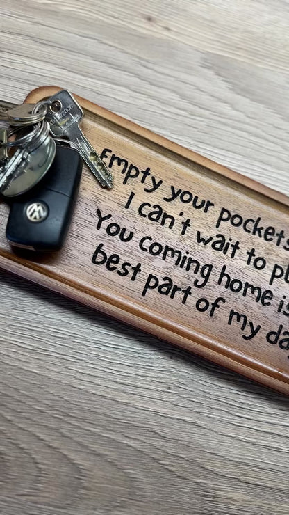 Wooden Key Tray